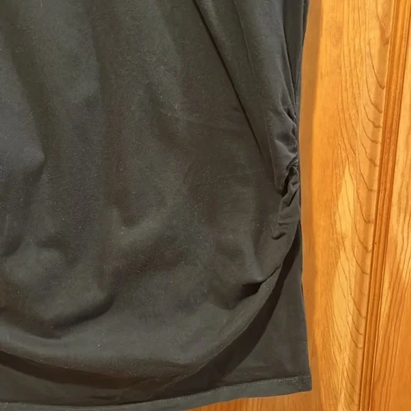 New look maternity black short sleeve shirt size 10. - Picture 3 of 8